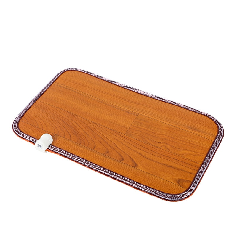 Alfombrilla calefactora eléctrica para el hogar y la Oficina, calentador de pies , de cuero, para invierno, LY-1