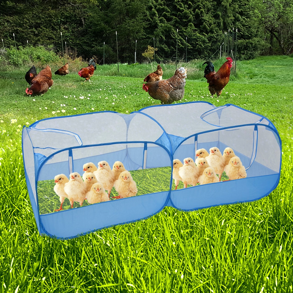 Foldable Large Chicken Enclosure For Small Animals Goose Rabbit Ducks Multifunction Portable Outdoor Garden Farm Pet Supplies