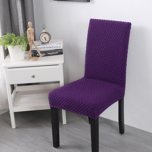 Excellent Soft Knitted Fabric Chair Covers Universal Spandex Dining Banquet Christmas Hotel Removable Stretch Slipcovers: 2