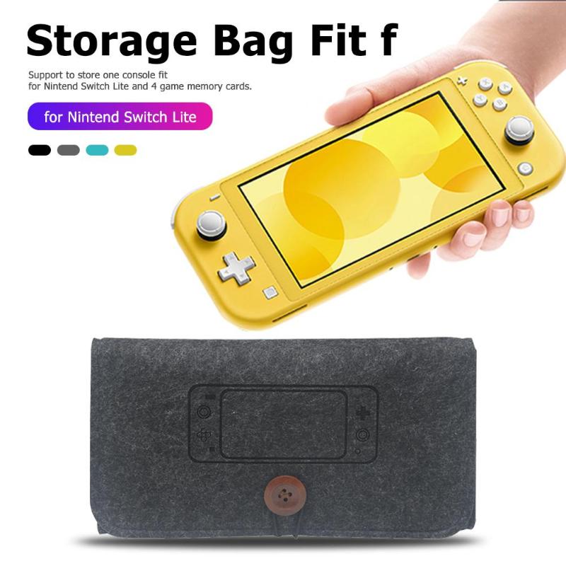 Fühlte Lagerung Weiche Taschen für Nintend Schalter Lite Konsole Spiel Zubehör Tragetaschen für Nintend Schalter NS Tragbare Fall Taschen