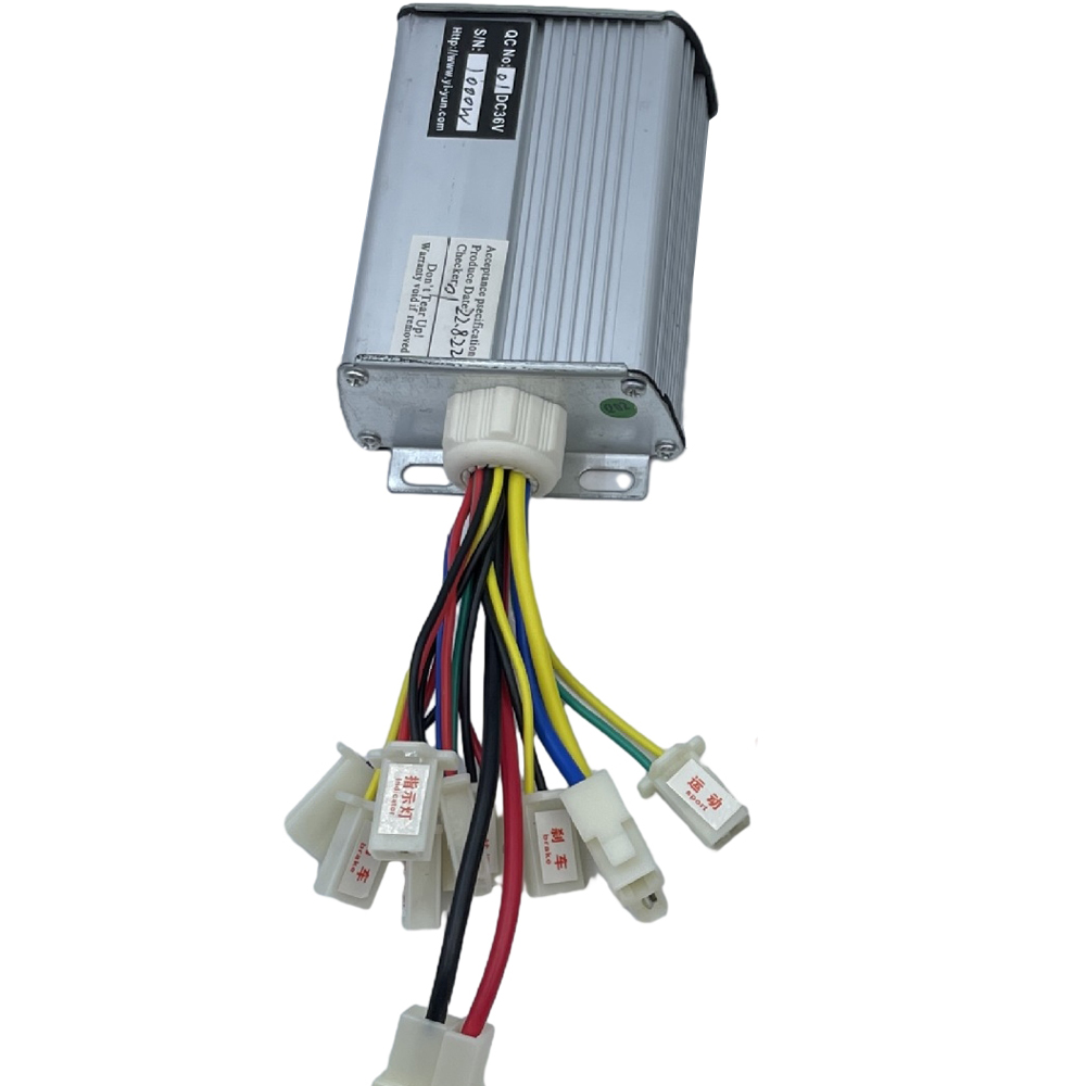 Controlador de velocidad del Motor de 36V/48V y 1000W, controlador de cepillo para bicicleta eléctrica, controlador de velocidad de cepillo de 30A CC para piezas de bicicleta eléctrica, 1 ud.
