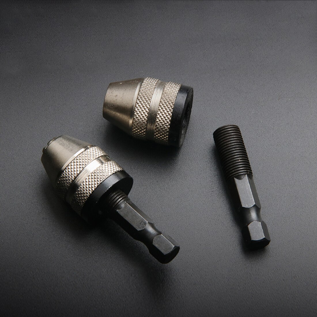 47mm Keyless Electric Drill Chuck Quick Change Screwdriver Adapter Converter Grind Drilling Rotary Tools 1/4 Hex Shank Drill Bit
