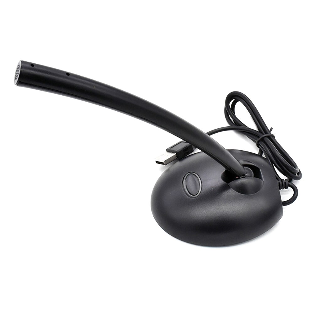 Mini USB Desktop Mic Professionnel Noise Reduction Studio Speech Microphone with Switch for PC Computer Laptop: A2