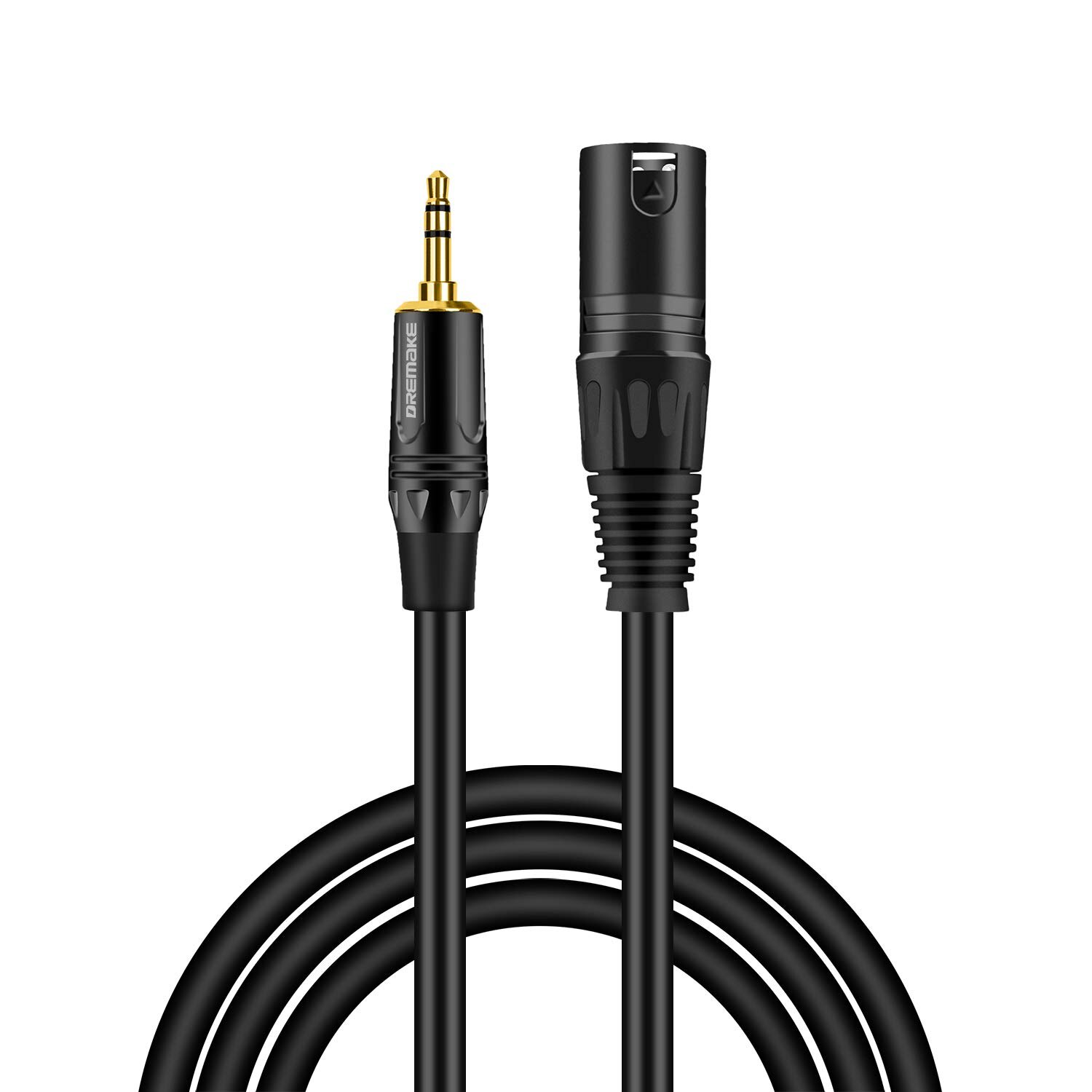 Balanceret xlr han-til-stik 1/8 tommer han-kabel til smartphones, afspillere, pc'er, bærbar tilslutning til mixerpult, forstærker, højttaler