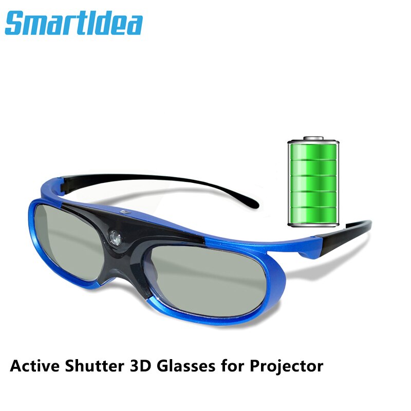 Smartldea Oplaadbare DLP link actieve sluiter 3D bril voor alle dlp 3D klaar projector, gevarieerde projector