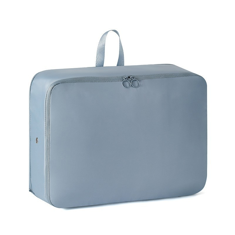 Large Capacity Compression Finishing Bag Travel Clothes Down Jacket Storage Bag Foldable Expansion Organizer Bag: M / Yellow