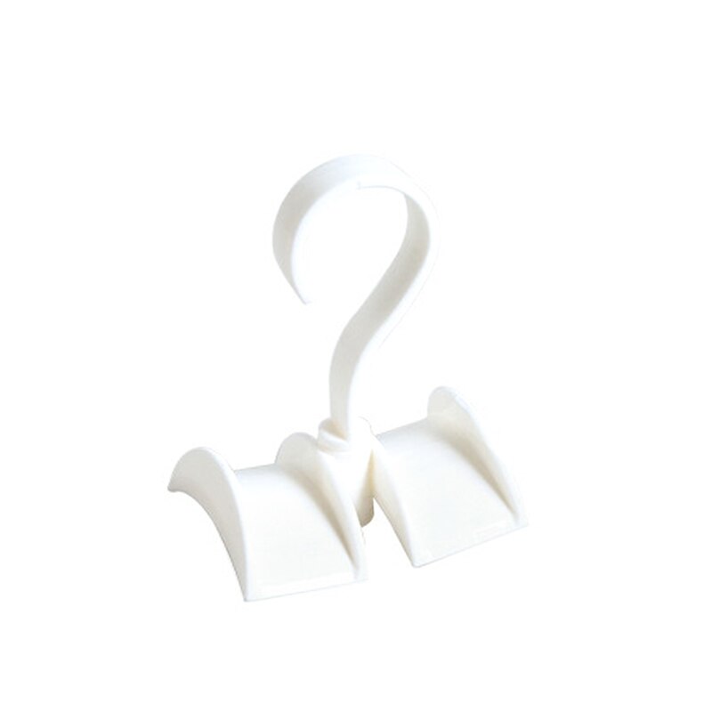 Rotation vêtements organisateur tige stockage cintre crochet sac à main suspendus support étagères crochet sac écharpe garde-robe vêtements sac à main stockage: white