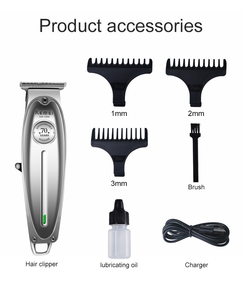 Tondeuse Trimmer Barbershop Krachtige Snijder Haar Snijmachine Kapsel Cordless 100-240V Cut Elektrische Oplaadbare
