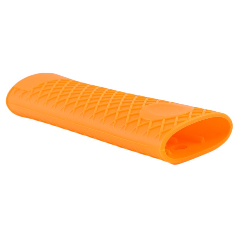 Funda para asa de cazo antideslizante, piezas de utensilios de cocina, herramientas de cocina únicas, olla de silicona, mango de sartén: orange