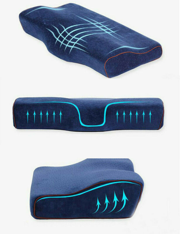 Contour Memory Foam Pillow Orthopedic Sleeping Ergonomic Cervical for Neck Pain Luxury Bamboo Contour Neck Head Back Support