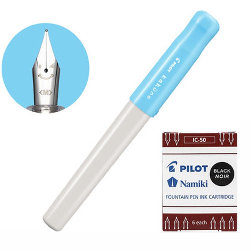 Pilote sourire stylo KaKuno calligraphie calligraphie étudiant stylo FKA-1SR petit mignon croquis petit frais peinture étudiant dédié: Bleu / M