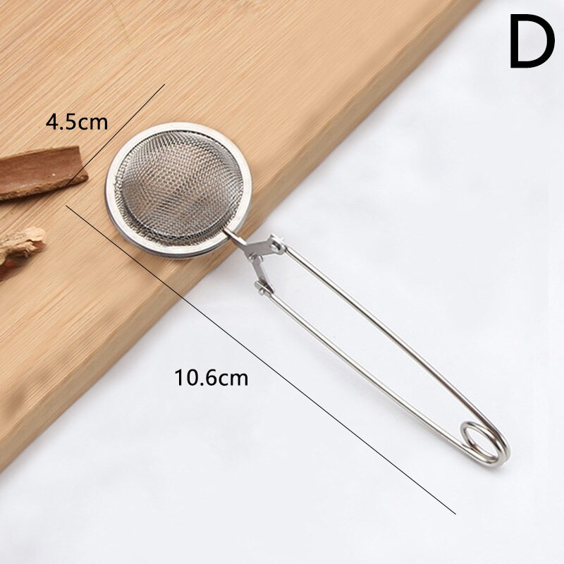 Stainless Steel Tea Infuser Mesh Reusable Tea Bag Tea Filter Tea Strainer Mug Teapot Spice Container in Soup Kitchen Gadgets: D