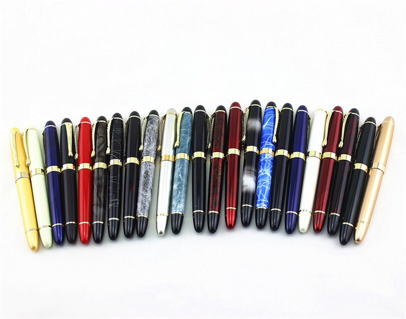 JINHAO-pluma estilográfica de Metal X450 Classics, 1,0/0,5 MM, Escuela de lujo, oficina, papelería de lujo, escritura, bolígrafos bonitos,