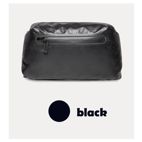 Original xiaomi mijia 90 points Pocket bag backpack waist pack waterproof 2 kinds of negative ways Warning light bar: Black