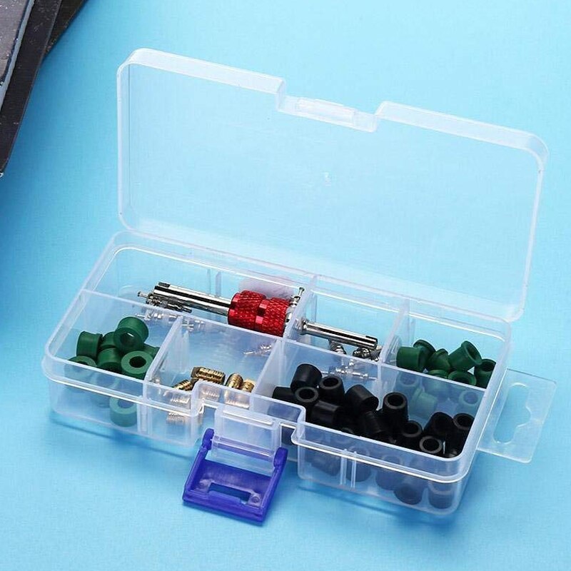 71 Pz Aria Condizionata Valvola A/C Repair Tool 10Pcs Value Cores + 50Pcs Guarnizioni Tubo Flessibile + 10Pcs Valori - 7
