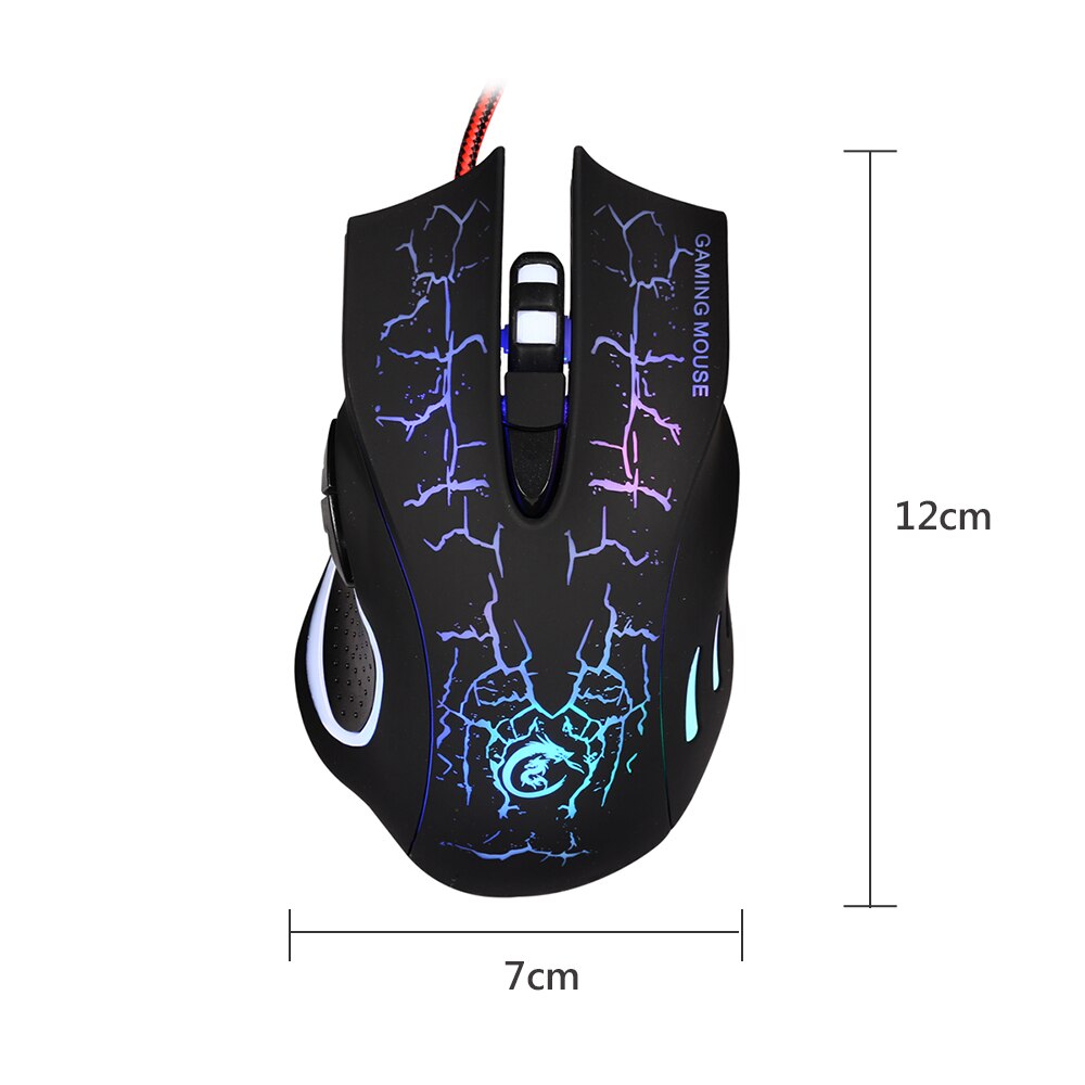 Tastatur Maus Combo Bunte LED Farbe Hintergrundbeleuchtung Ergonomische Spielen Tastatur 114 schlüssel mit 5500DPI Maus einstellen für Spielen Fans