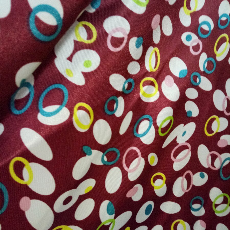 Dejlig dot diy satin stof blødt satin materiale foring håndværk tilda dukke blank charmeuse stof