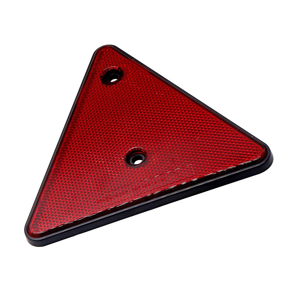 IP67 Waterproof Triangular Red Truck Reflector Screw Fit Rear Triangle for Trucks Trailers RV ABS UV PC Material Car Accessories