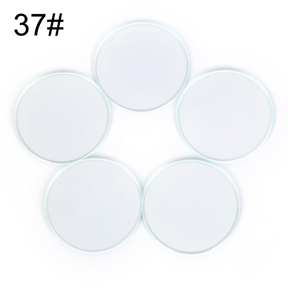 Watch Glass 5pcs For Watch Repair Size 36mm/37mm/38mm/39mm/40mmAnti-scratch Transparent Round Crystal Glass Part