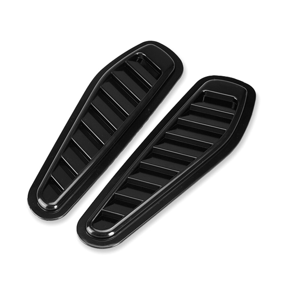 2pcs Auto Air Flow Intake Hood Scoop Vent Bonnet Cover Universal ABS Auto Styling Decorative Accessories