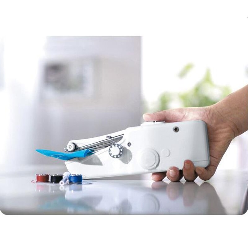 Mini Portable Handheld sewing machines handy stitch Sew needlework Cordless Clothes Fabrics Electric Sewing Stitch Set DIY tool