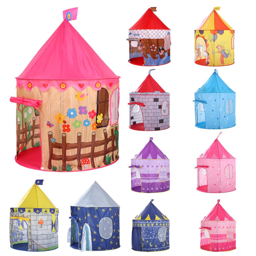 135CM Princess Castle Play Tent Ball Toys Pool Tent Boys Girls Portable Indoor Outdoor Baby Play Tents House Hut For Kids Toys