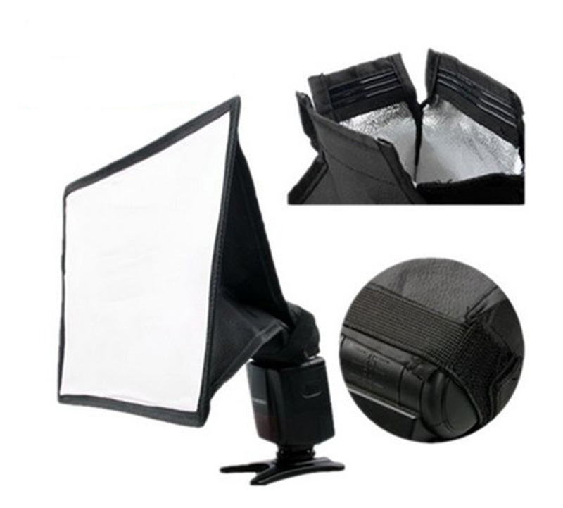 30X20cm Universal Flash Vierkante Softbox Diffuser voor Canon Nikon Sony Pentax Metz Yongnuo Olympus Speedlite