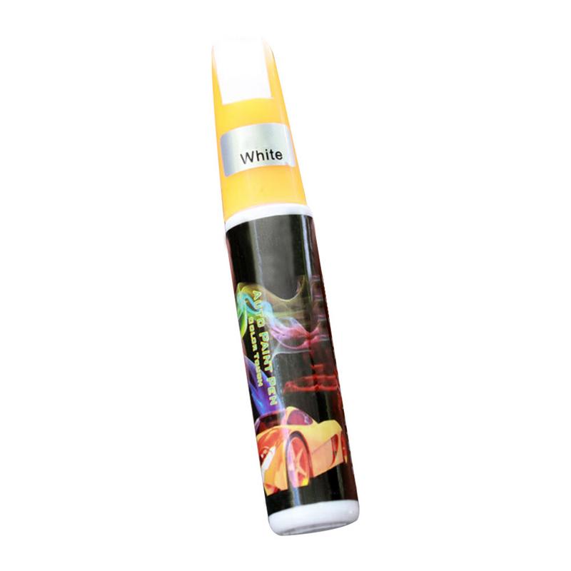 Lápiz reparador para arañazos de pintura de automóviles, lápiz táctil para reparación de pintura en rojo, negro, blanco, plata, gris, accesorios para coche, 1 unidad: Blanco