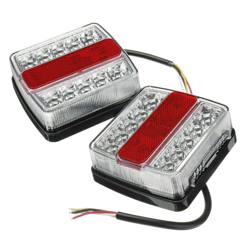 Kit de luces traseras LED sumergibles para remolque, barra de luz, accesorios, resistentes al agua, camión, 95x111x40mm, 2 uds.