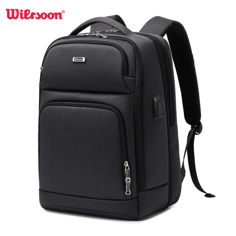 Wiersoon Usb Opladen Laptop 15.6 Inch Zakelijke Rugzak Mannen Reizen Rugzak Mochila Voor Vrouwen