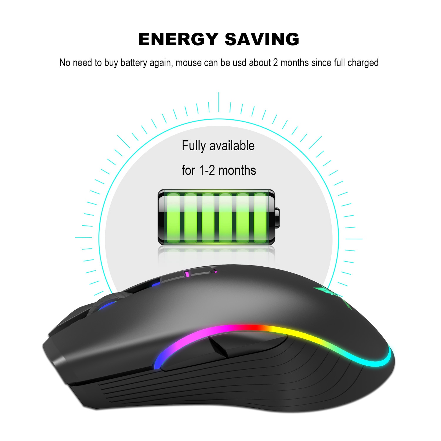 ZERODATE T26 2.4G Wireless TYPE-C Fast Charge Mice... – Grandado