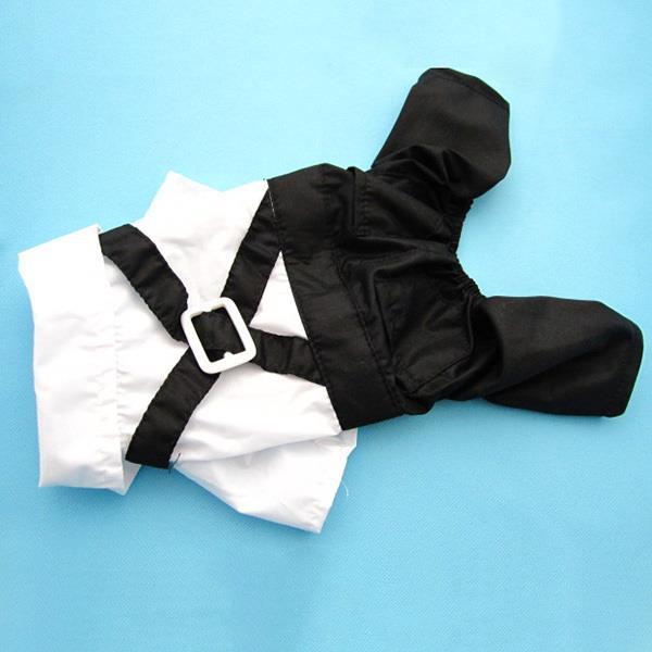 ¡Precio de fábrica! Mascota perro gato ropa Príncipe esmoquin pajarita traje cachorro traje mono S-XL: S