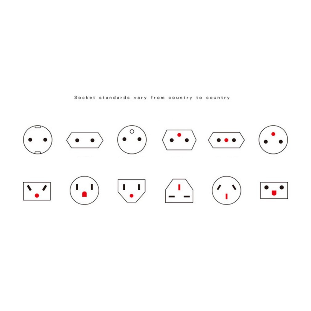 Travel Conversion Plug Global Universal Charging Power Adapter Converter Abroad Multifunctional Conversion Power Socket