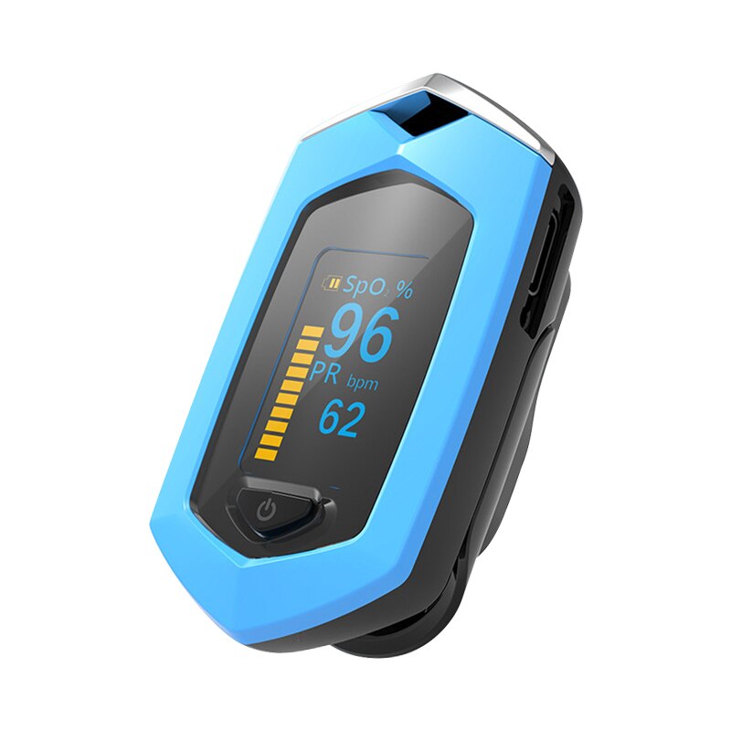 Rechargeable Finger Oximeter Portable Pulse oximetro SpO2 PR PI OLED Oximetro Heart Rate Monitor Saturation Meter Saturometro: 848Blue