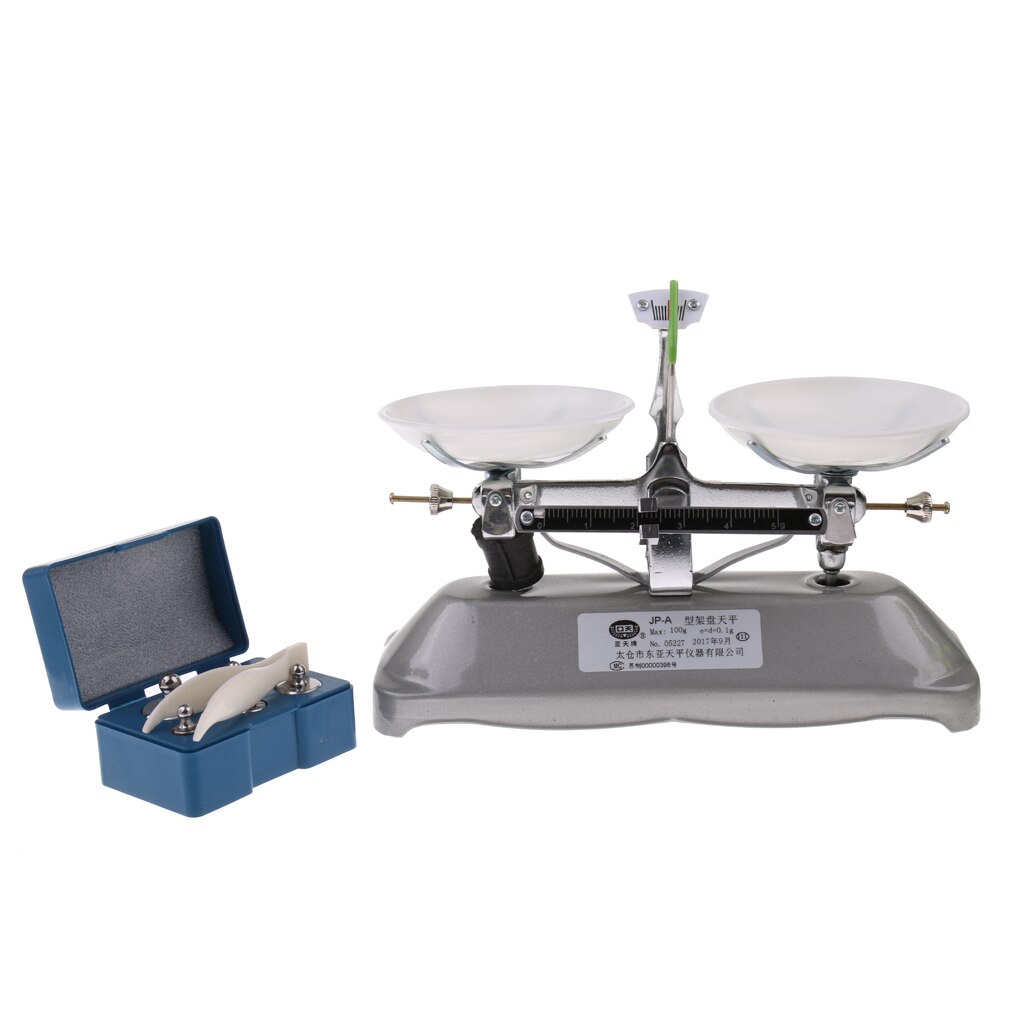 Double Pan Balance, 100g Capacity, Single Beam Balance, for Lab Analytical