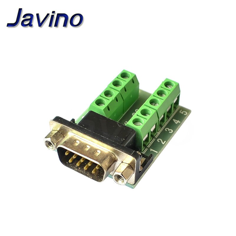 DB9 Male Female Adapter Signals Terminal Module RS232 Serial To Terminal DB9 Connector