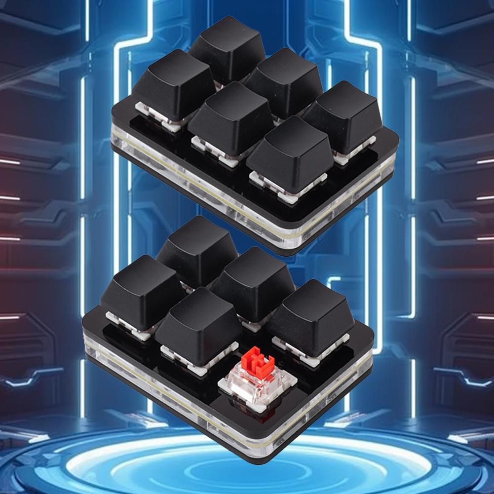 6 Toetsen Toetsenbord Bluetooth Custom Toetsenbord Draadloze Usb-Modus Oplaadbare Hardware Toetsenbord Dubbele Snelkoppeling Programmeerbare Macro C1o2