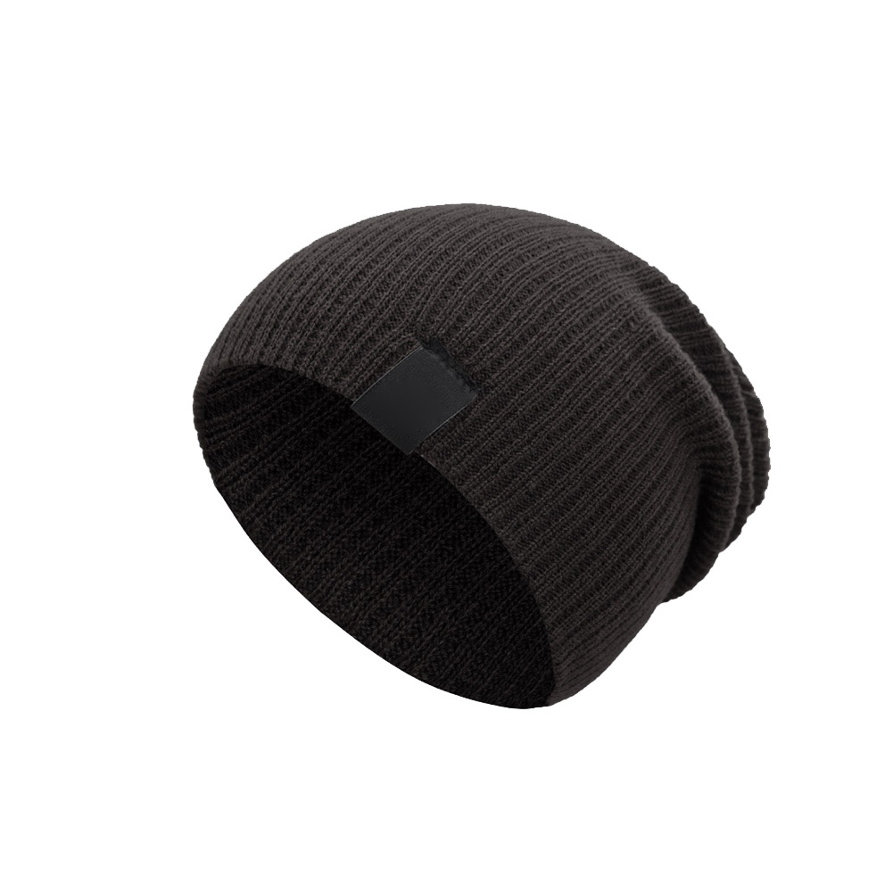 Gorro de punto suave para hombre y mujer, gorro de esquí, para exterior, YS-BUY: Castaño