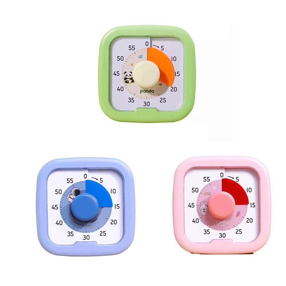 Leiser Betrieb, visueller Schreibtisch-Timer, Zeitmanagement, 60 Minuten Countdown-Timer mit Stand-Visualisierung, Küchentimer