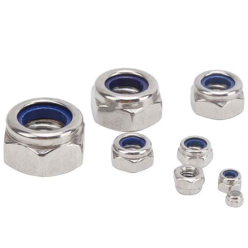 Nylon Lock Nut Set Good Rust Resistance Corrosion Resistant Self‑Locking Nuts Set Heat Resistant Laboratory for Home School