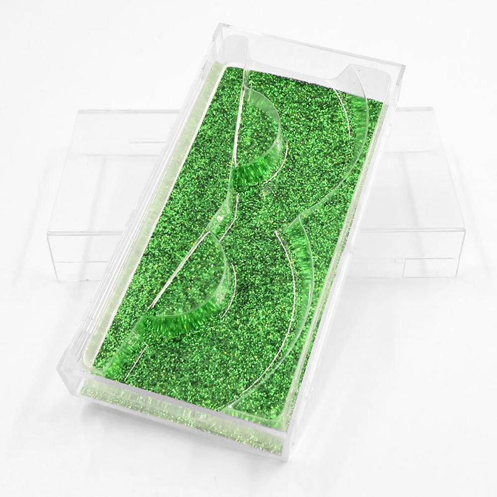 Portable vide étui à cils Transparent acrylique coque en diamant faux cils boîte de rangement en plastique boîte d'emballage de cils avec plateau: C