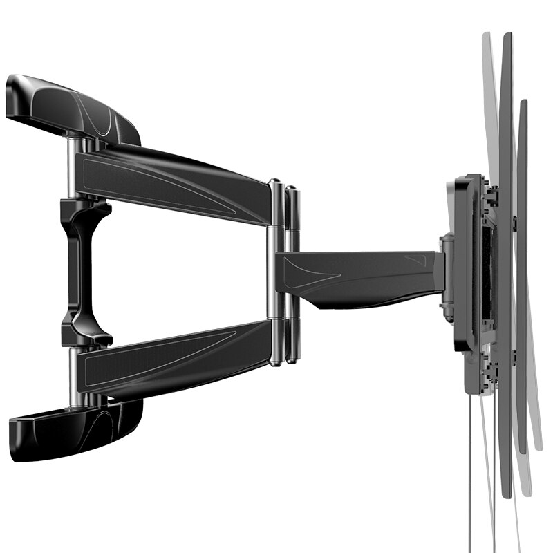 Full Motion Curved Flat UHD ULED TV Wall Mount Swivel LCD LED Monitor Bracket Holder Fit for 32"-70", Max Support 45KG Weight