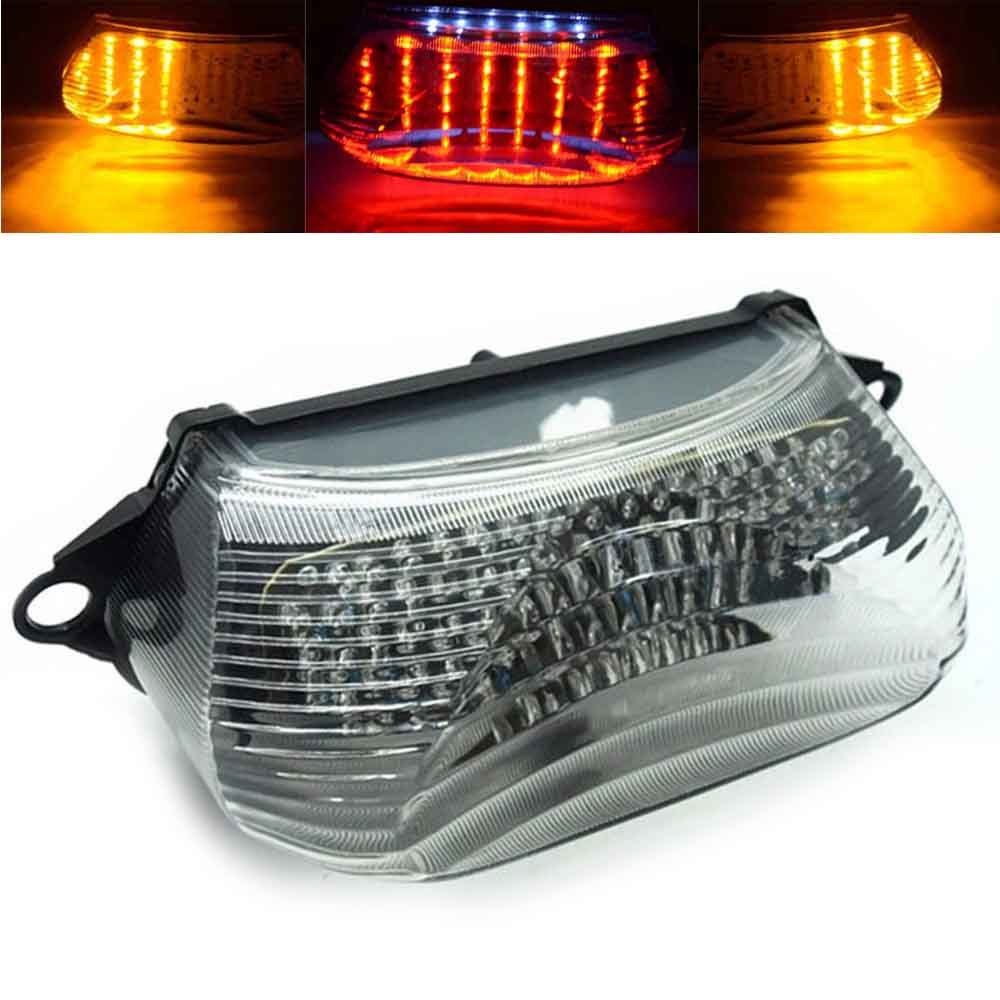 Motorcycle Clear Led Motorbike Tail Light Turn Sig Grandado