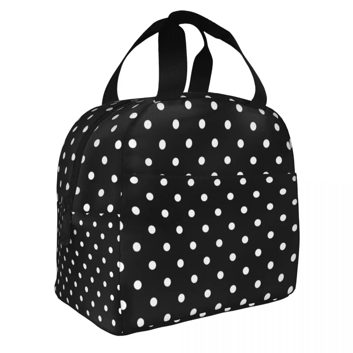 Lunchtas voor heren Dames Leuke polkadot thermische koeler Draagbare school Oxford lunchbox Voedselzak
