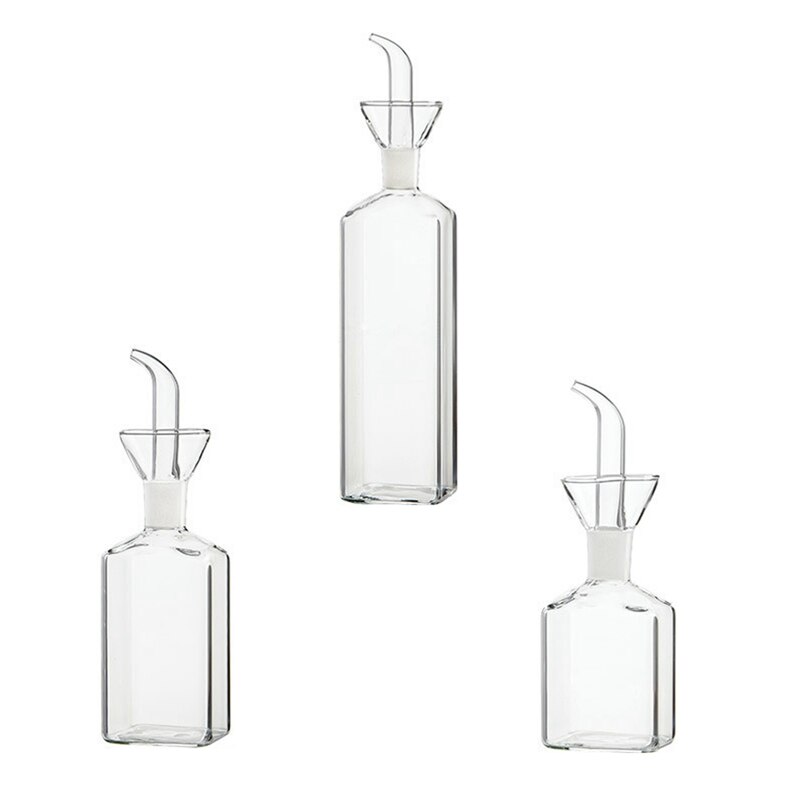 Nordic glass oil pot seasoning seasoning pot soy sauce bottle vinegar pot household kitchen supplies leak-proof oil bottle