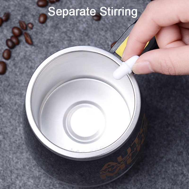 Tasse magnétique à agitation automatique, en acier inoxydable, mélange de café et de lait, mélangeur intelligent, mug thermos