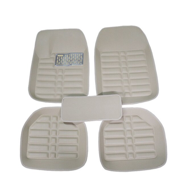 Bilgulvmatter til toyota land cruiser 100 200 prado 120 150 rav 4 camry corolla høylander alphard prius yaris fortuner bilmatter: beige