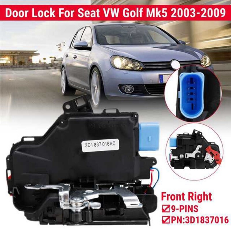 Vorne Rechts Türschloss Antrieb Zentralen Mechanismus 3D1837016A 3D1837016 für Golf 5 Mk5 2003 Seat Leon Toledo Skoda: Default Title
