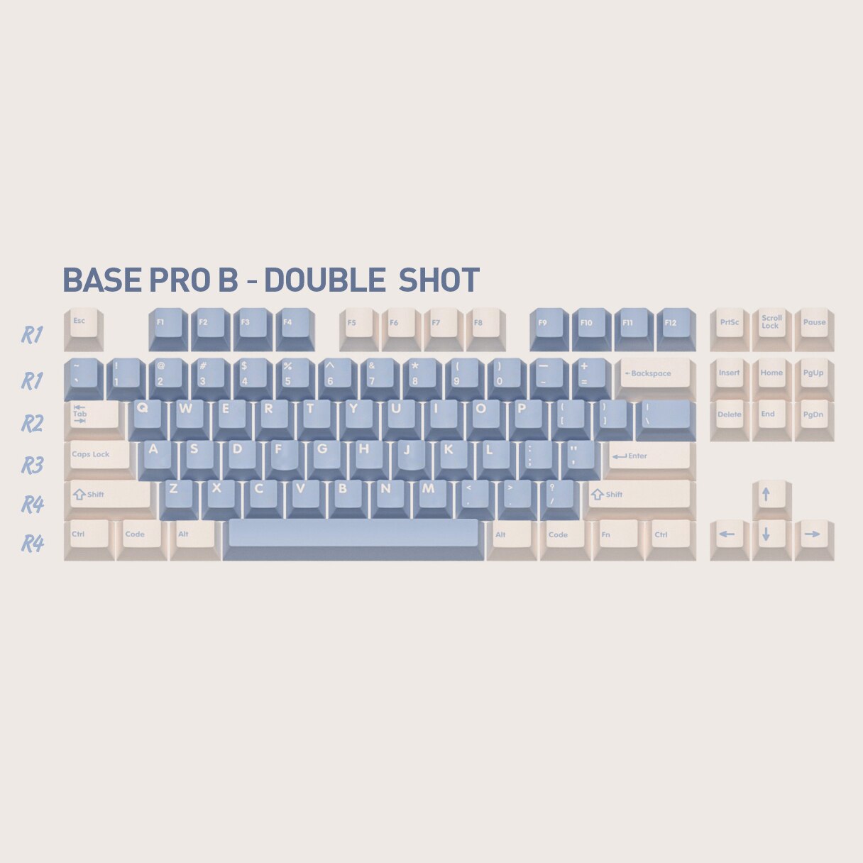 DOMIKEY Zero-G Studio Cherry Profile Keycaps For Mechanical Keyboard Double-Shot Triple-Shot PBT Keycap For GH60 GK64 RK87