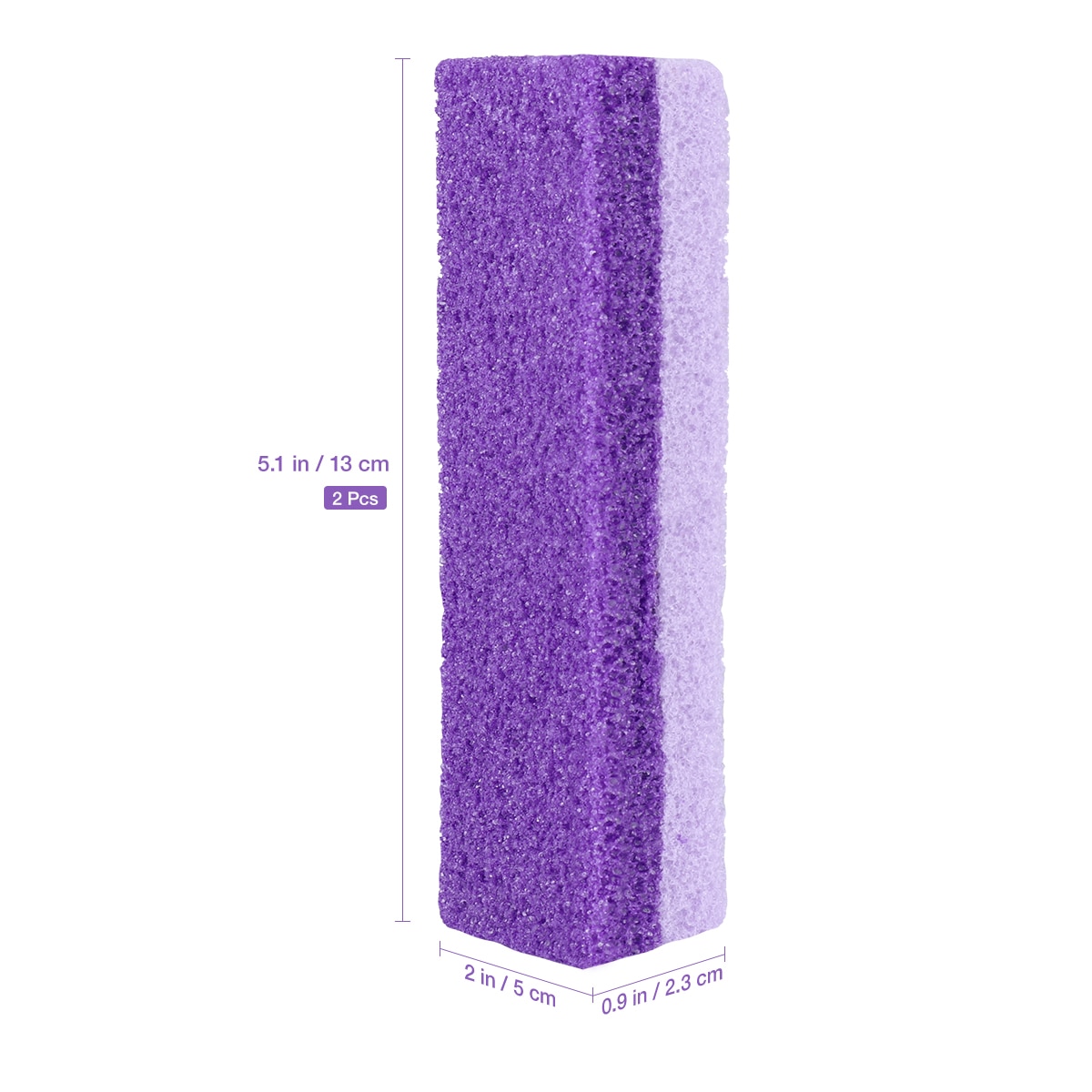 Healifty 2PCS Pumice Stones Rectangle Foot Pumice Stone Foot Care Callus Remove Stone Foot Scrubber Foot Pedicure Tool for Skin